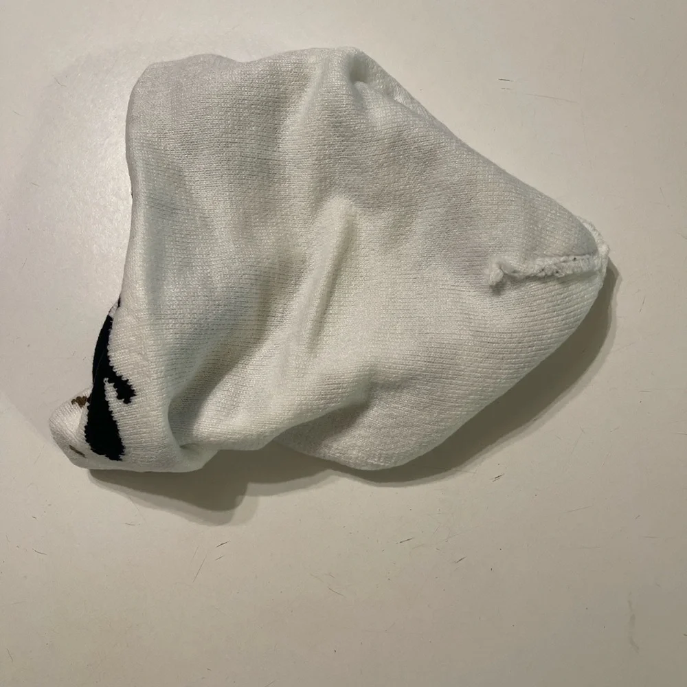 Unisex Cow Hide Print OS Knitted Beanie